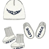 Zadig&Voltaire Krem Rengi Erkek Bebek Triko Bere Patik Set