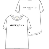 Givenchy Logolu Beyaz Kız Çocuk T-Shirt