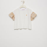 Bonpoint Beyaz Liberty Volanlı Kız Çocuk T-Shirt