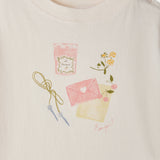 Bonpoint Kız Bebek Açık Pembe Reçel Kavanozu ve Çiçek Baskılı T-Shirt