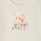 Bonpoint Kız Bebek Ekru La Glace Dondurma Baskılı T-Shirt