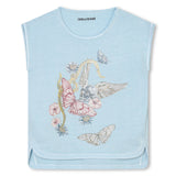 Zadig&Voltaire Kelebek Swarowski İşlemeli Kız Çocuk T-Shirt
