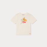 Bonpoint Erkek Çocuk Ekru “Aloha Surf” Baskılı T-Shirt