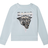 Zadig&Voltaire Kız Çocuk Mavi Uzun Kol Sweatshirt