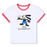 Givenchy Mickey Baskılı Beyaz Kız Çocuk Tişört