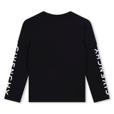 Givenchy Logolu Siyah Uzun Kollu Erkek Çocuk Tişört