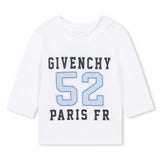 Givenchy Beyaz Uzun Kollu  Erkek Bebek Tişört
