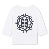 Givenchy Beyaz Uzun Kollu  Erkek Bebek Tişört