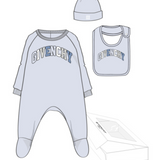 Givenchy Erkek Bebek Mavi Tulum Set