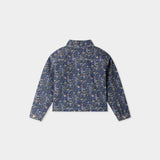 Bonpoint Lacivert Çiçek Desenli Liberty Denim Kız Çocuk Ceket