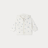 Bonpoint Kız Bebek Beyaz Kiraz Nakışlı Kapüşonlu Sweatshirt