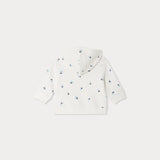 Bonpoint Kız Bebek Beyaz Kiraz Nakışlı Kapüşonlu Sweatshirt