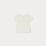 Bonpoint Kız Bebek Ekru Kuş Baskılı T-Shirt