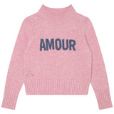 Zadig&Voltaire Pembe Baskılı Kız Çocuk Kazak