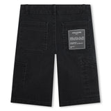Zadig&Voltaire Siyah Erkek Çocuk Jean Bermuda Şort